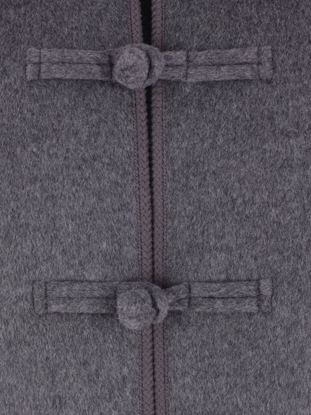 embroidered-trim crew-neck jacket - 3