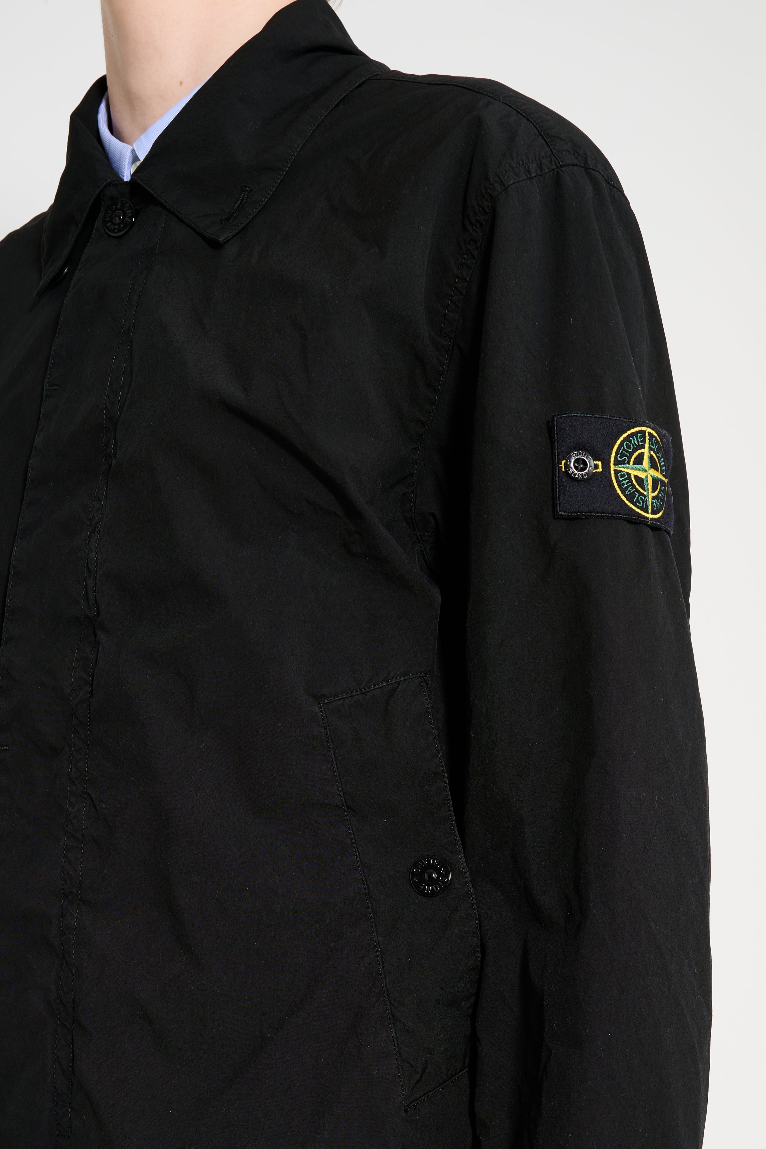 STONE ISLAND LIGHT COMPACT TOUCH POLY-TC JACKET BLACK - 5