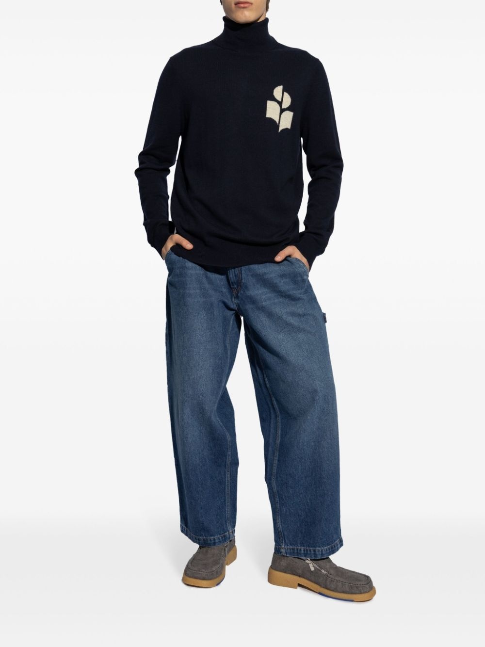 mid-rise straight-leg jeans - 2
