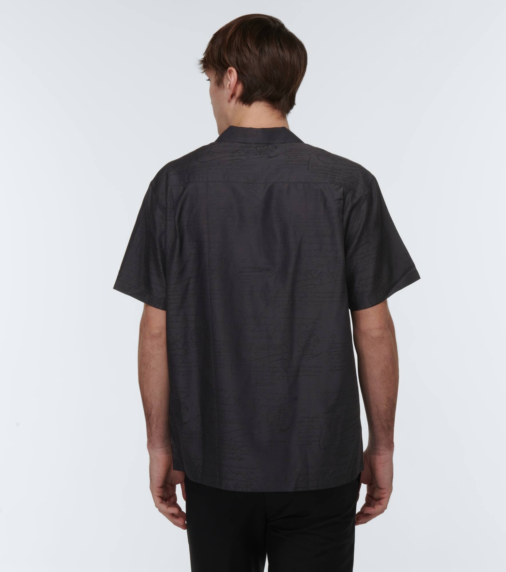 Silk and cotton bowling shirt - 4