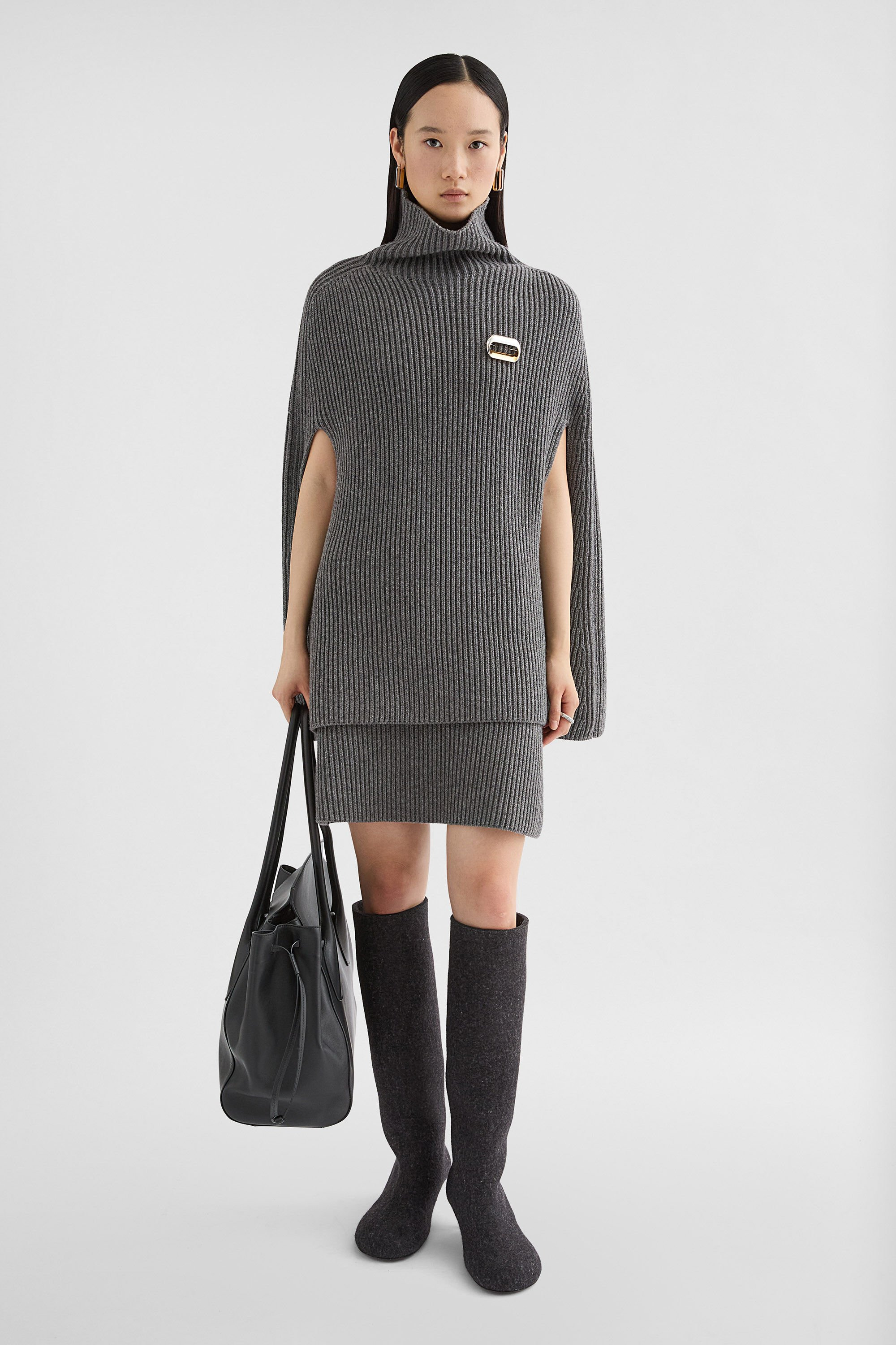 Wool Knit Mini Skirt - 6