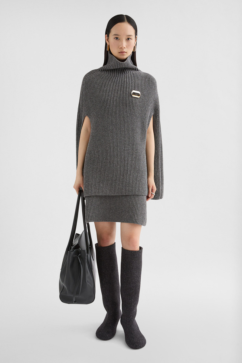 Jil Sander Wool Knit Mini Skirt outlook