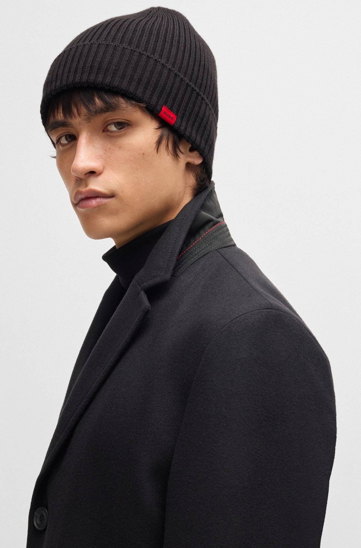 REGULAR-FIT COAT IN WOOL - 3