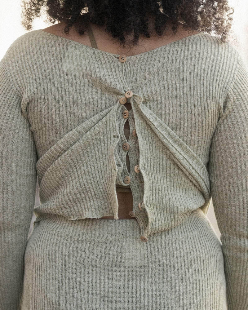 Dande Long Sleeve Tee - Linen Cotton Rib 3