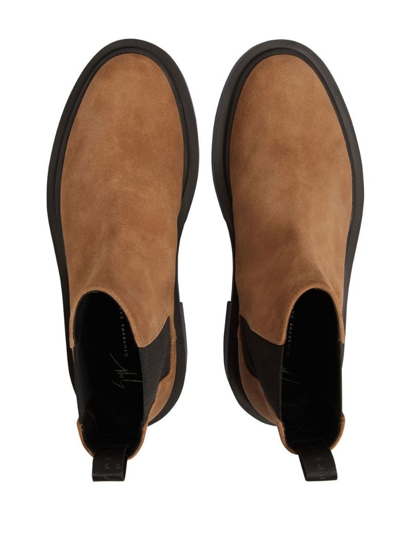 suede-leather chelsea boots - 4