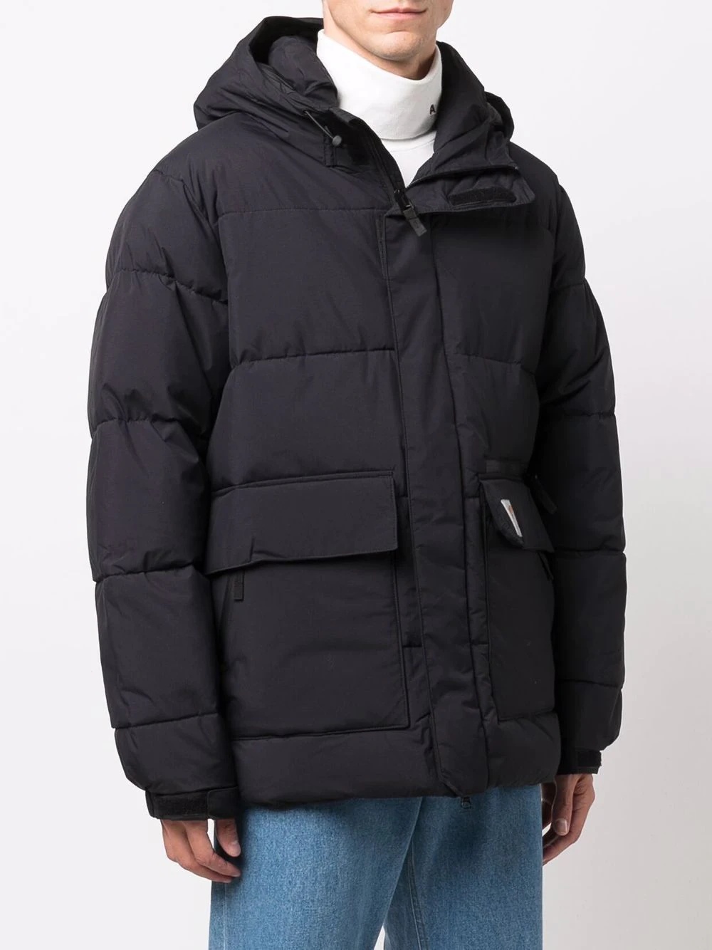 Munro logo-patch padded jacket - 3