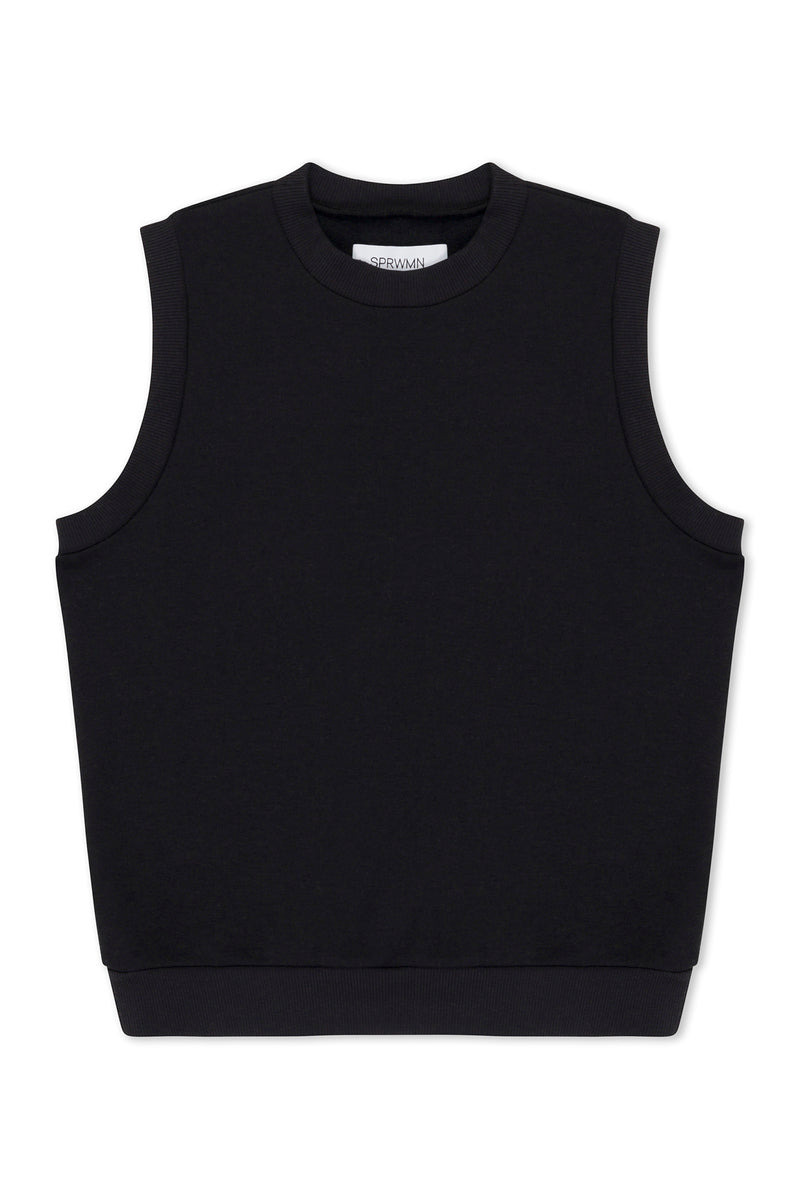 BLACK SHRUNKEN VEST - 5