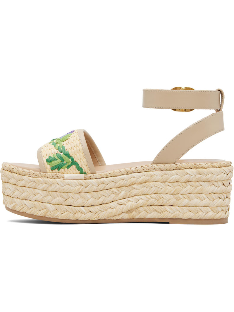 Valentino Beige Espadrillas Sandals outlook