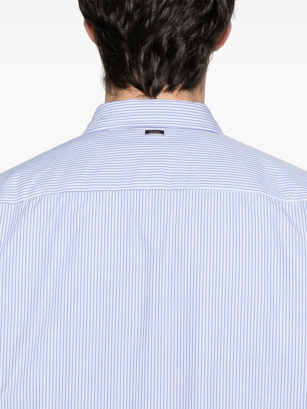 striped shirt jacket - 5