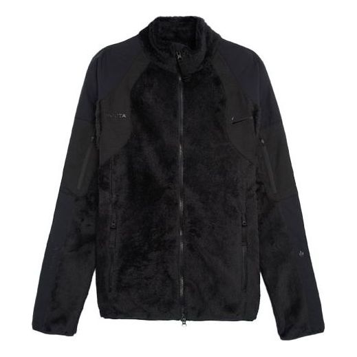 Nike x Drake NOCTA Series Crossover polar fleece Splicing Stay Warm Jacket Asia Edition Black DA4133 - 1