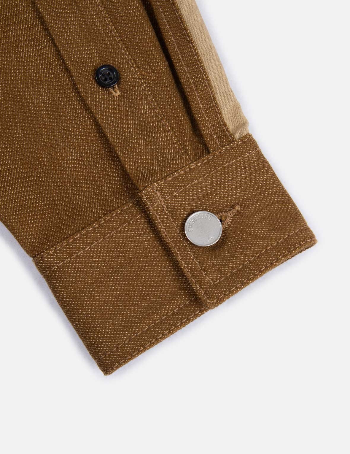 Sashiko Logo Embroidered Denim Shirt Jacket - 12