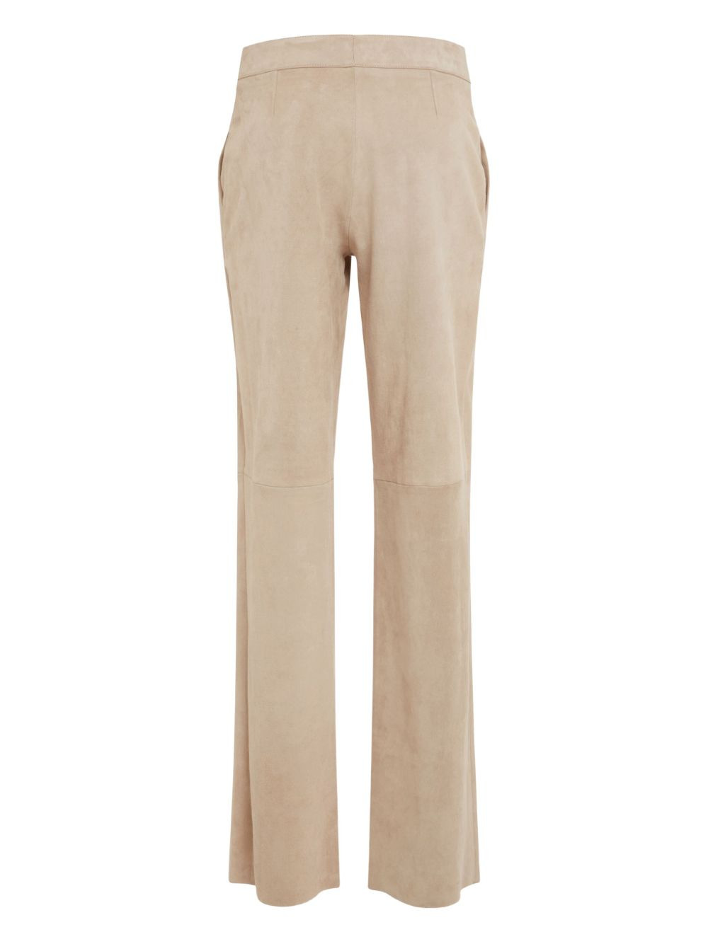 suede panel trousers - 5