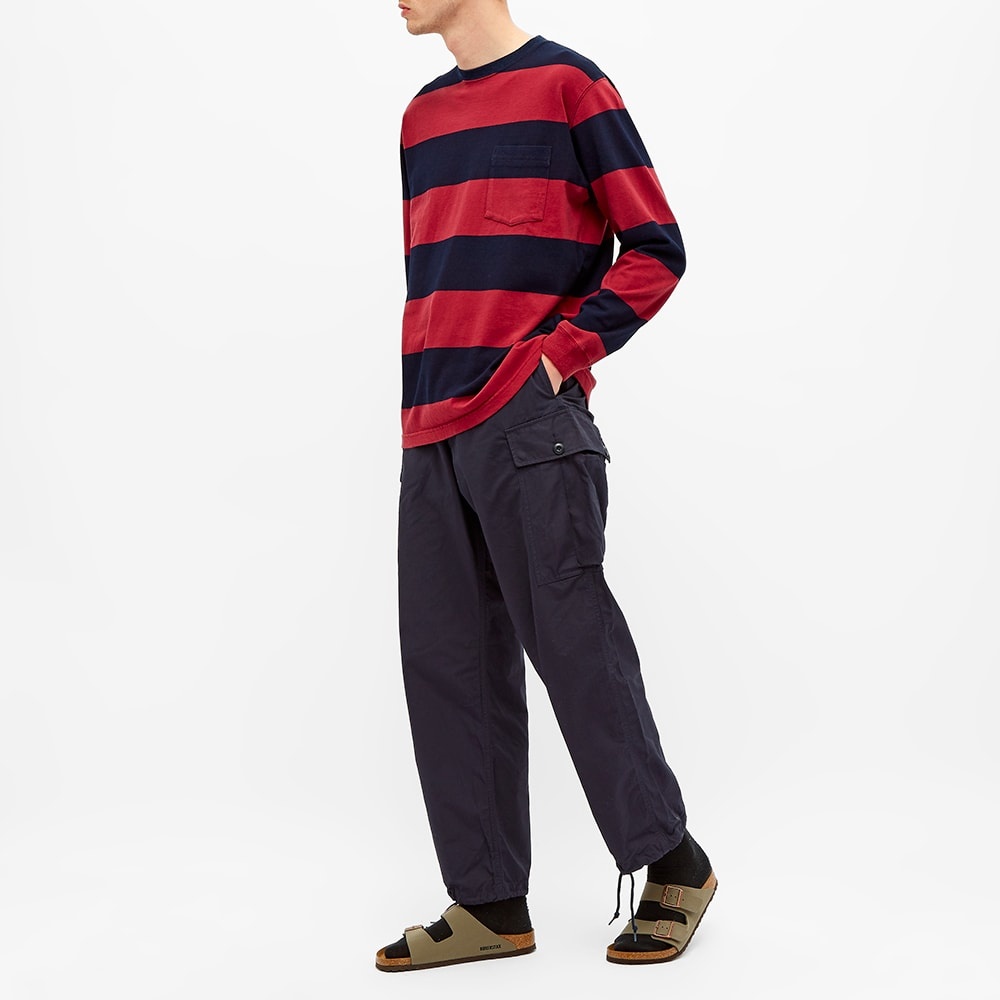 Beams Plus Long Sleeve Stripe Pocket Tee - 5