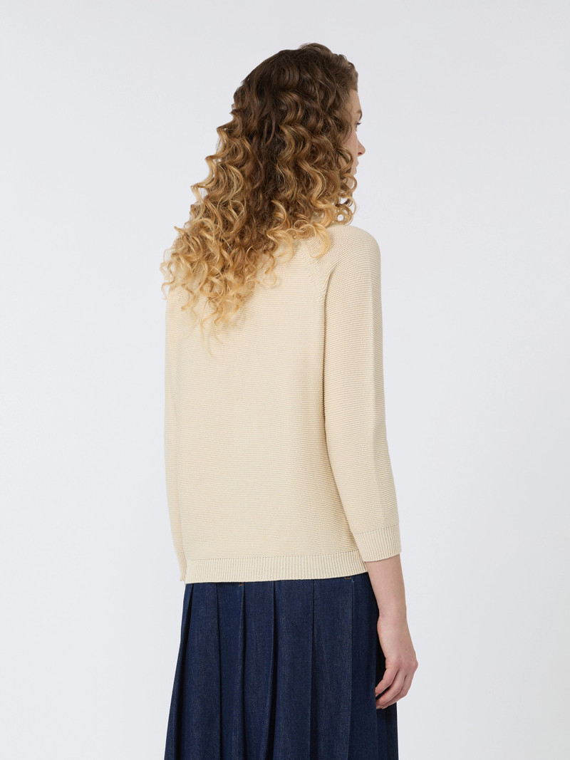 AERE Cotton sweater - ECRU 4