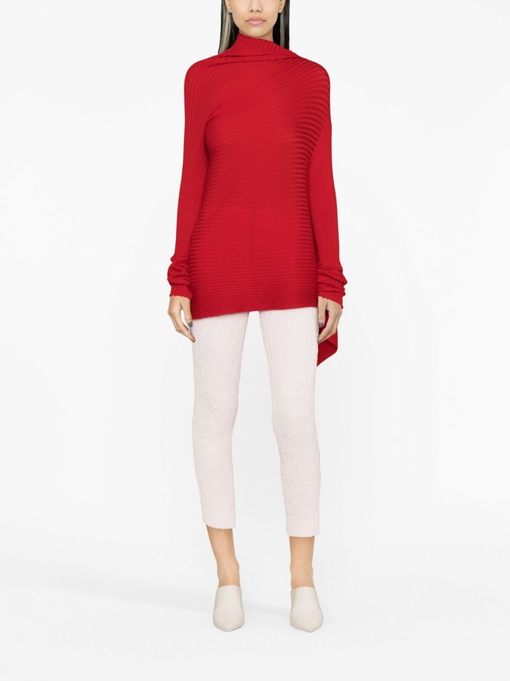 crinkled cropped trousers - 2