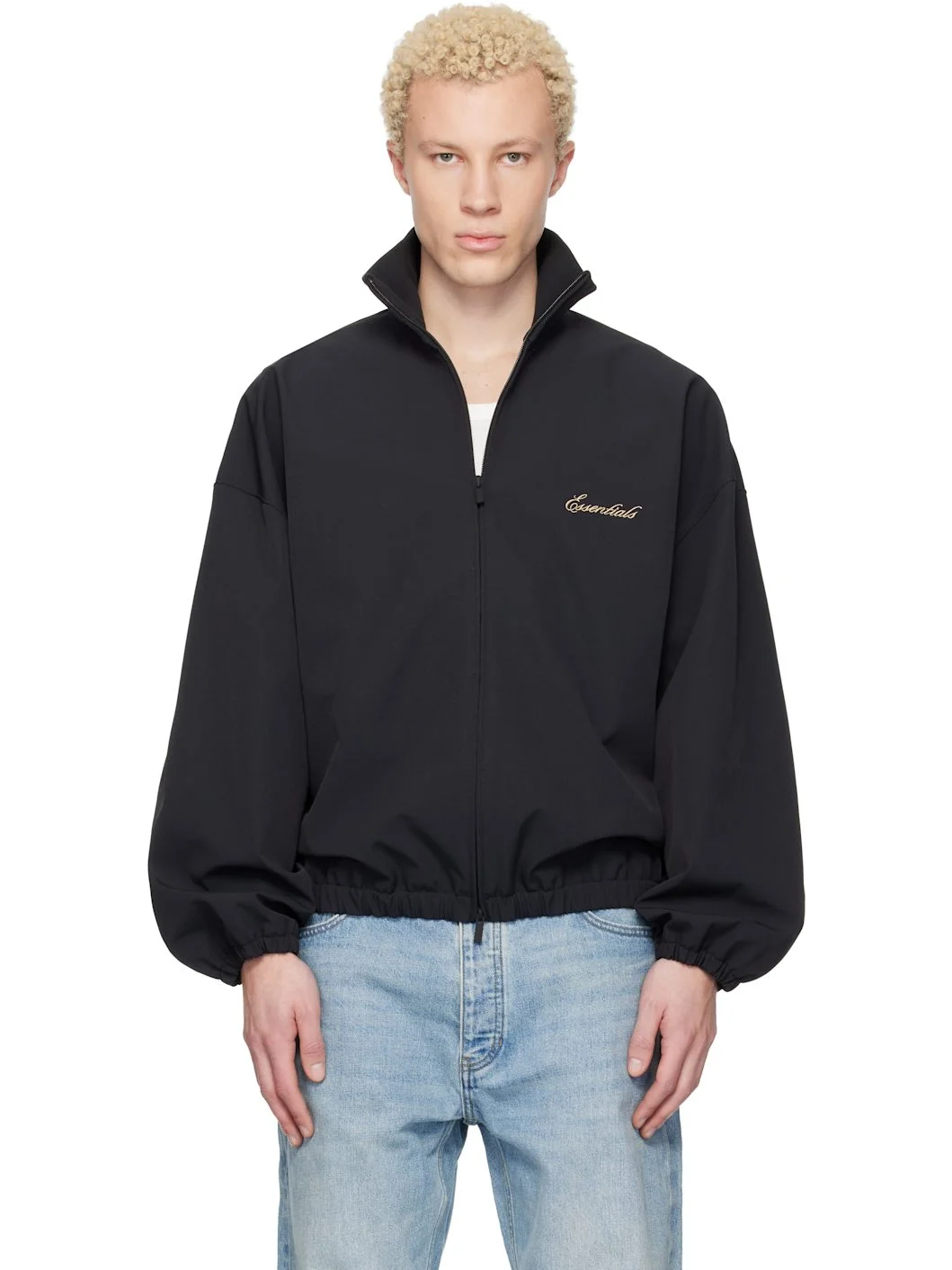 Black Signature Full Zip Track Jacket - 1
