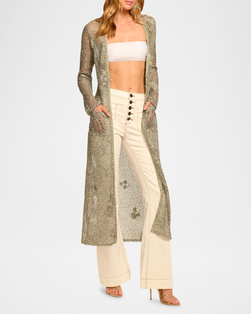 RAMY BROOK Liana Crochet-Knit Duster outlook