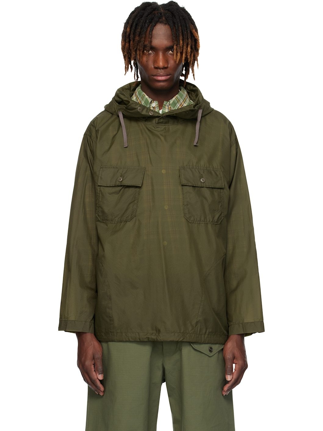 Khaki Cagoule Jacket - 1