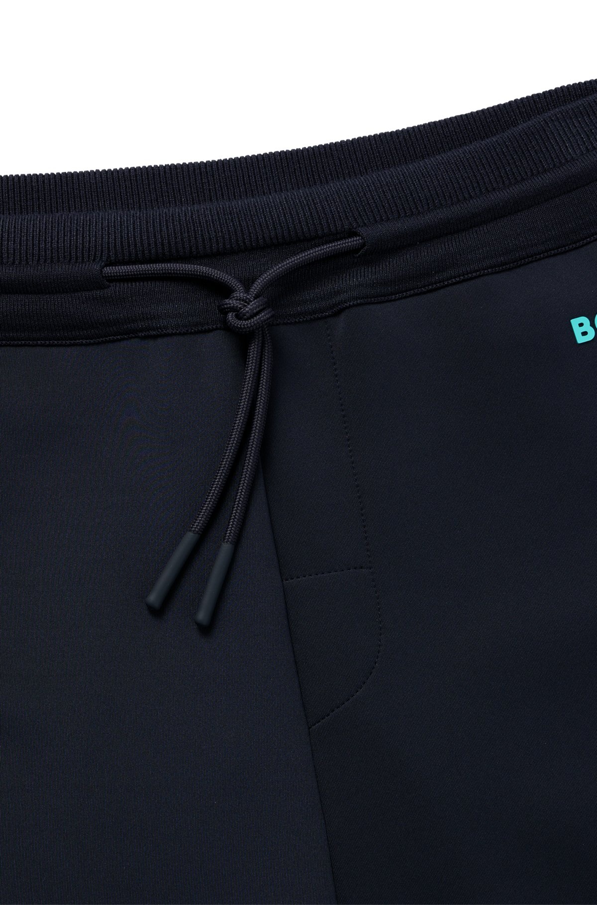 REGULAR-FIT SHORTS WITH CONTRASTING LOGO PRINT - 6