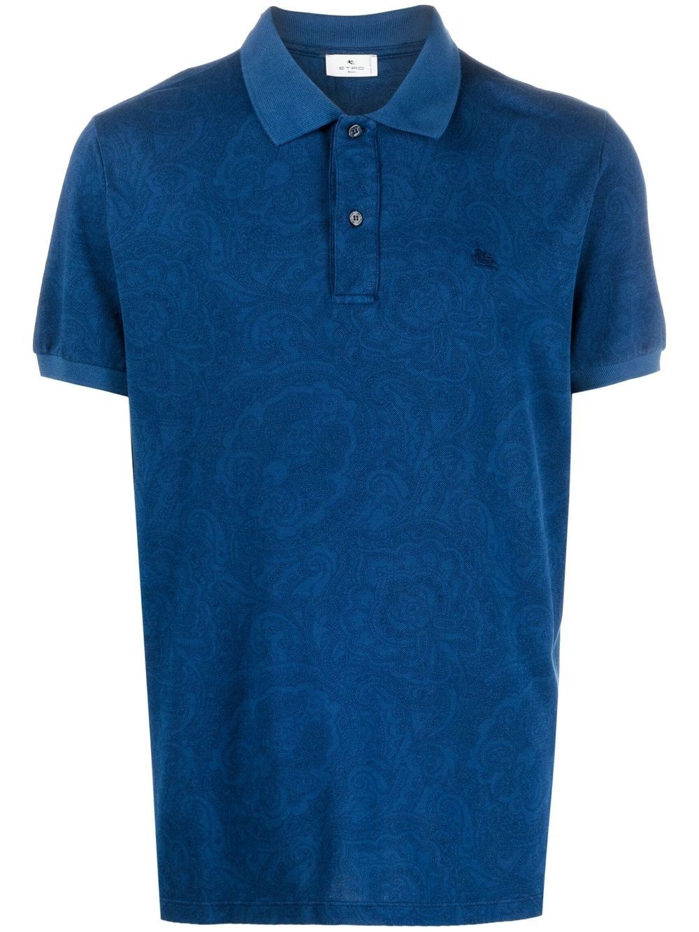 paisley-print polo shirt - 1