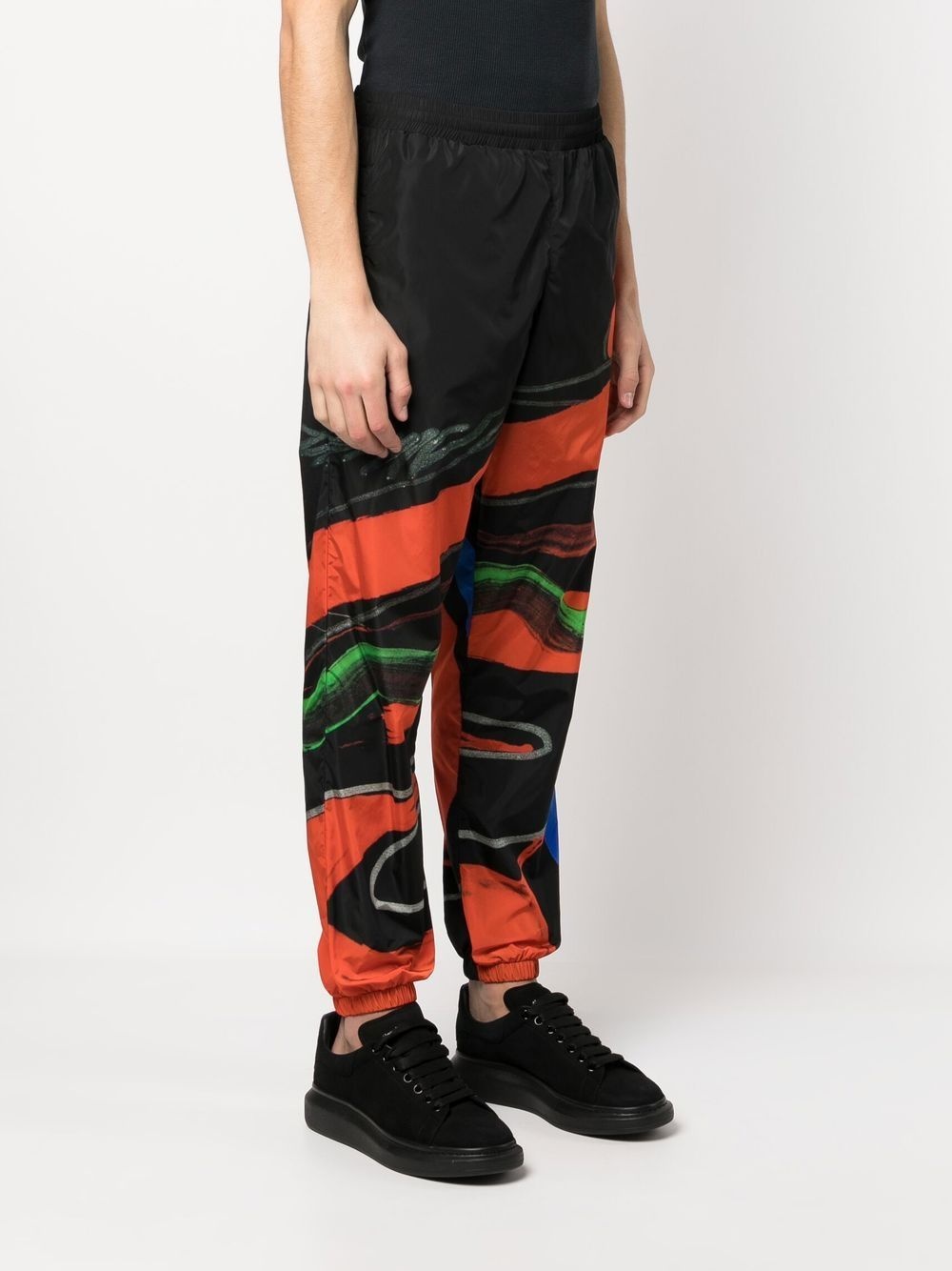 abstract-print track pants - 3