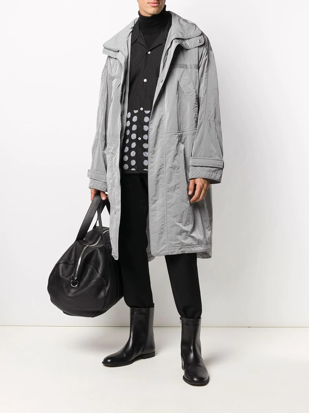 oversized parka coat - 2