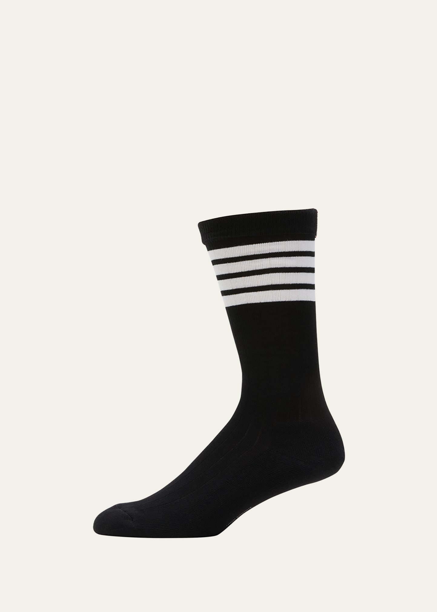 Men's 4-Bar Athletic Mid-Calf Socks - 1