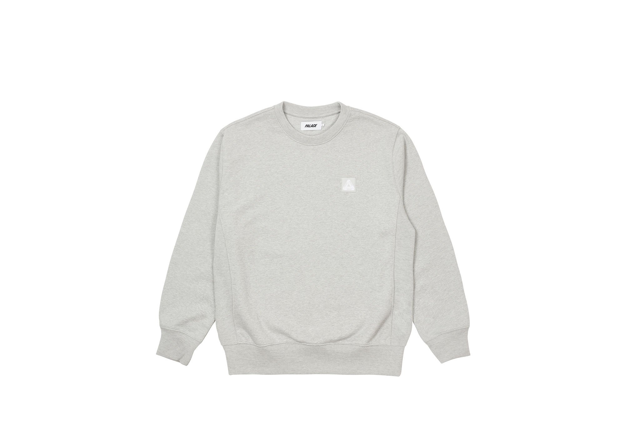 SQUARE PATCH CREW GREY MARL - 1