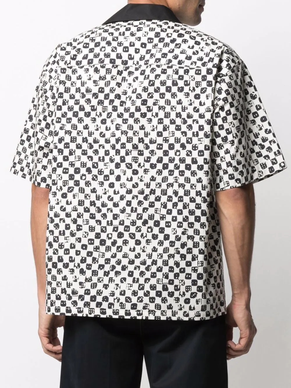 dice-print short-sleeve shirt - 4