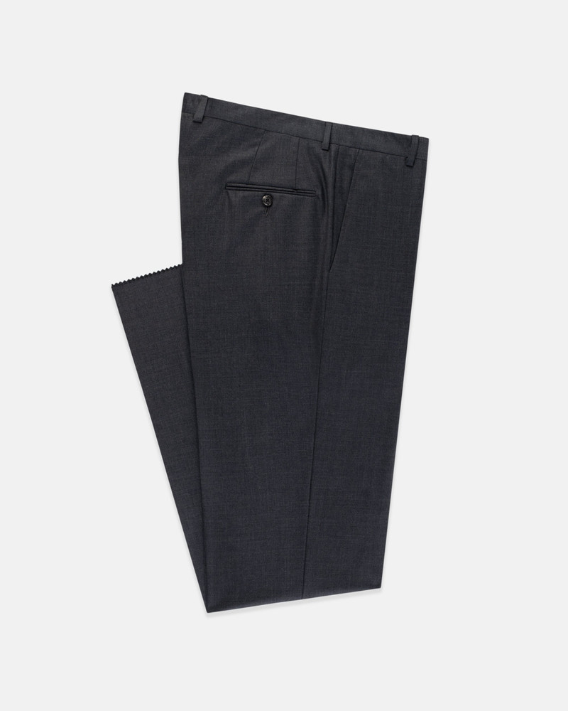 J. PRESS MADE-IN-USA SOLID MEDIUM GREY SUPER 120S WOOL SUIT outlook