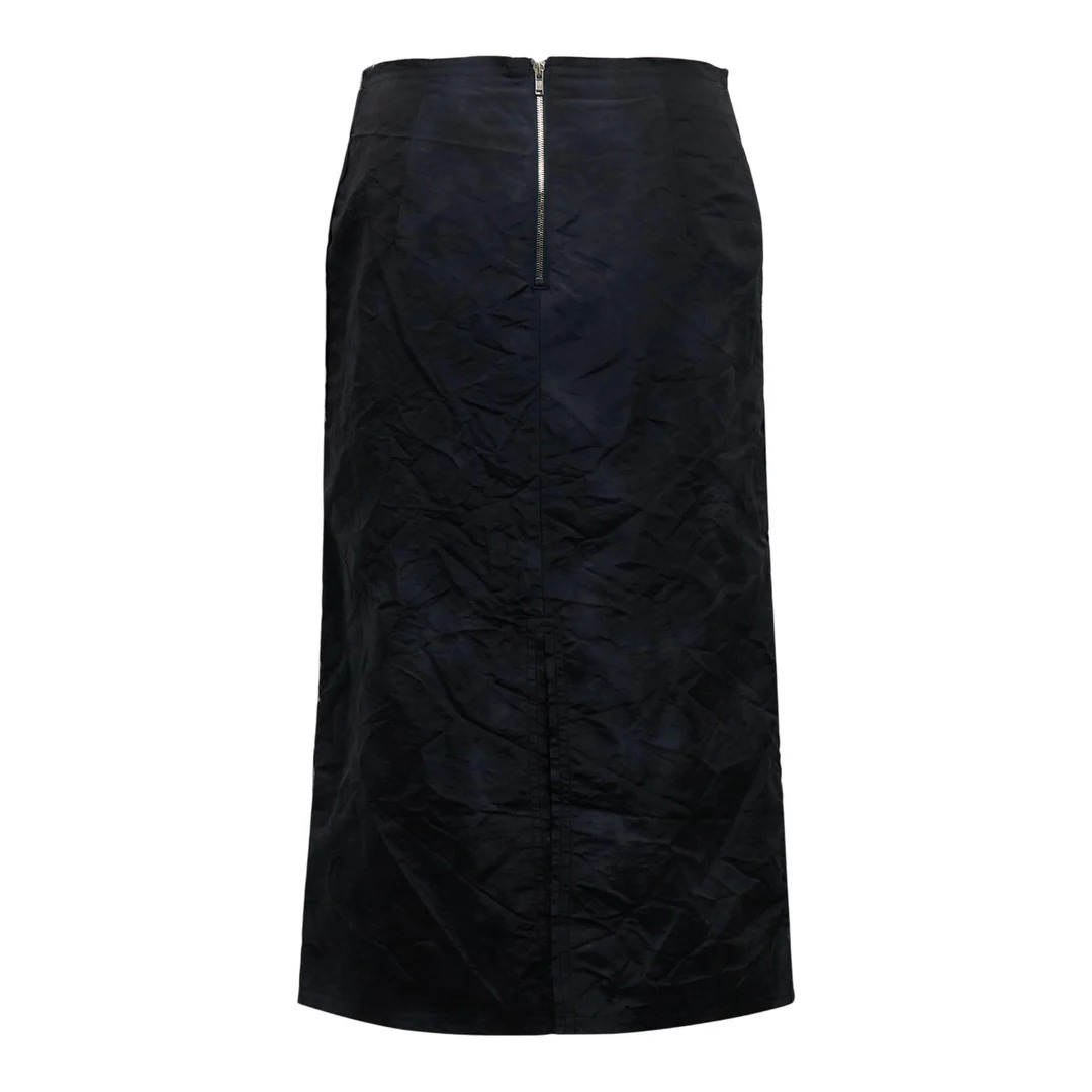 Navy Dye H-Line Skirt - 2