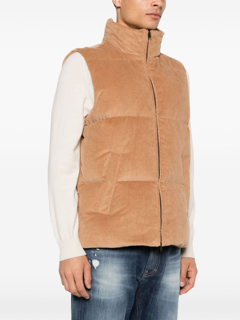 corduroy gilet - 3