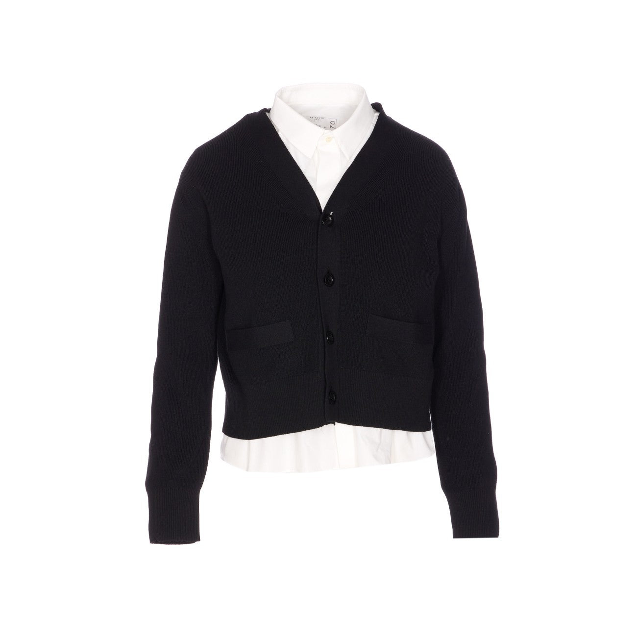 Sacai Women Poplin X Cotton Cardigan - 1