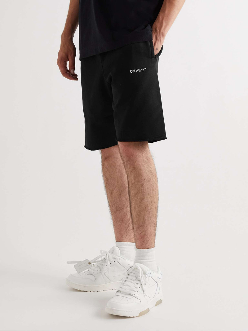 Straight-Leg Logo-Print Cotton-Jersey Shorts 4