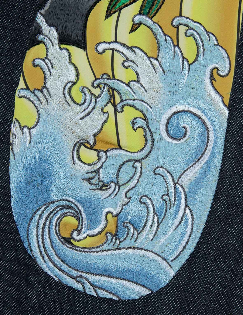 PANDA DAICOCK EMBROIDERY  CARROT FIT JEANS #2017 9