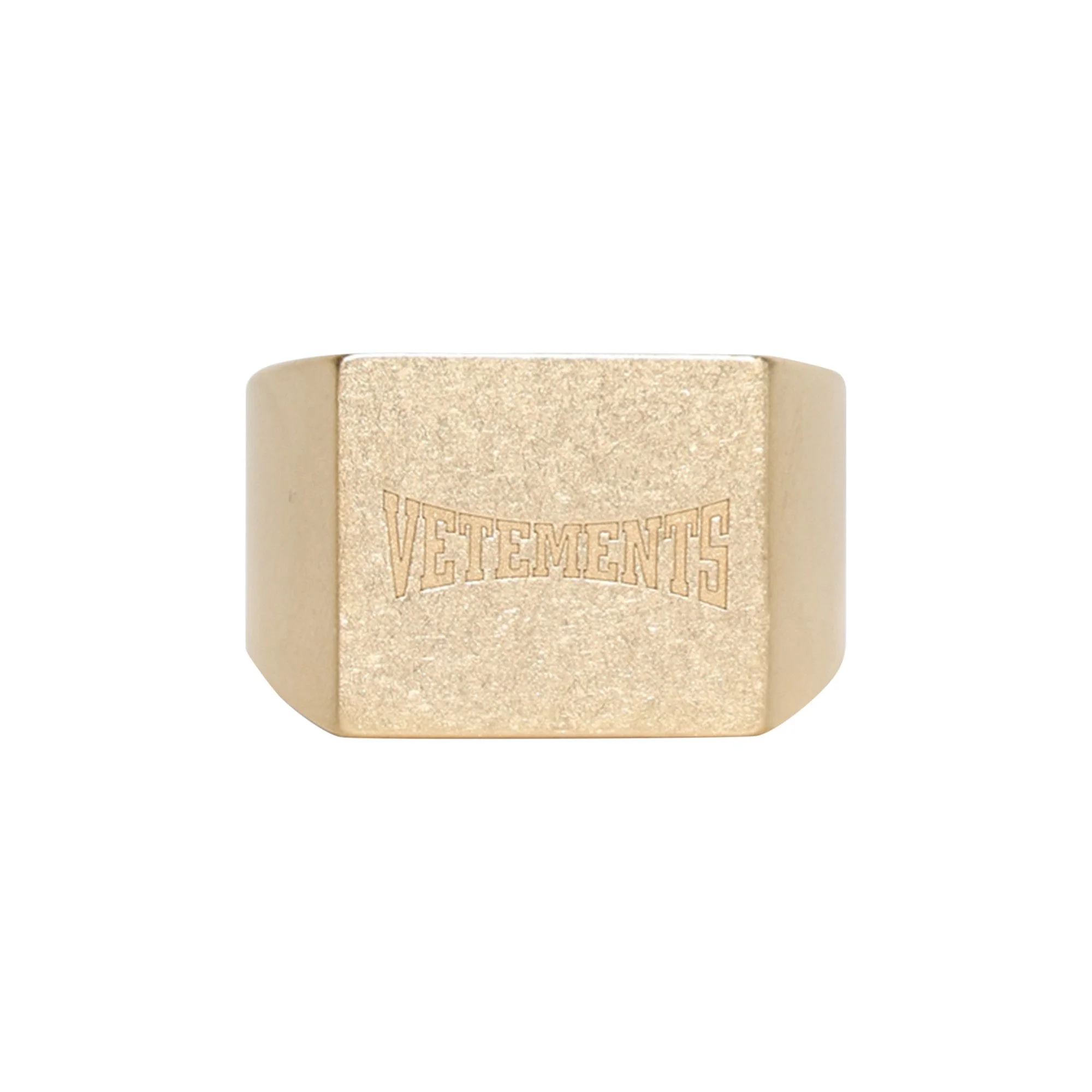 Vetements Boxing Logo Signet Ring 'Gold' - 1