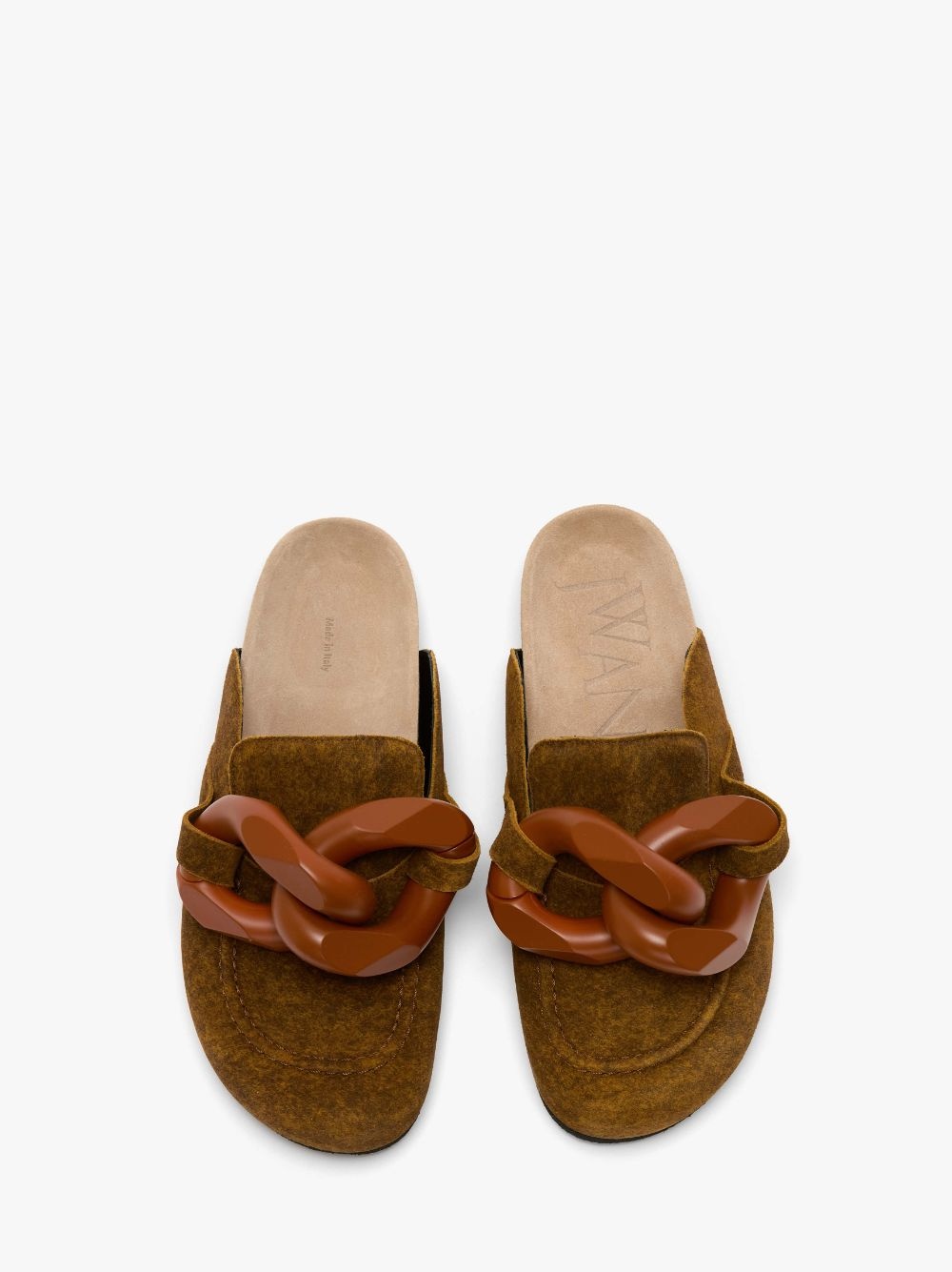CHAIN LOAFER MULES - 4