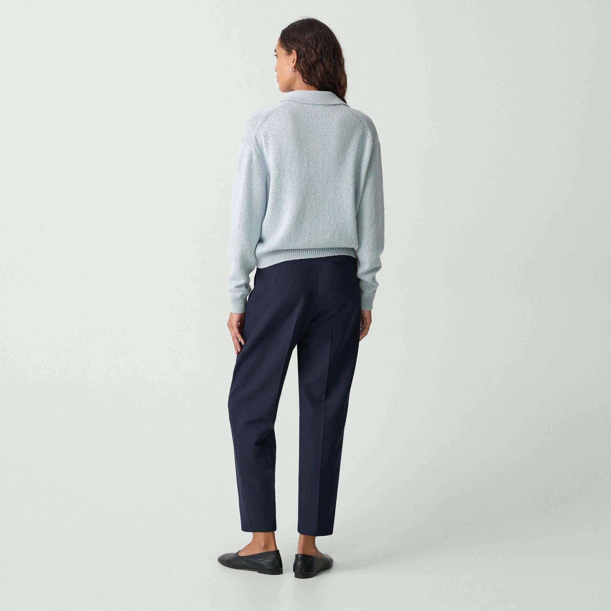 Tapered High-Rise Pant in Wool-Blend - 4