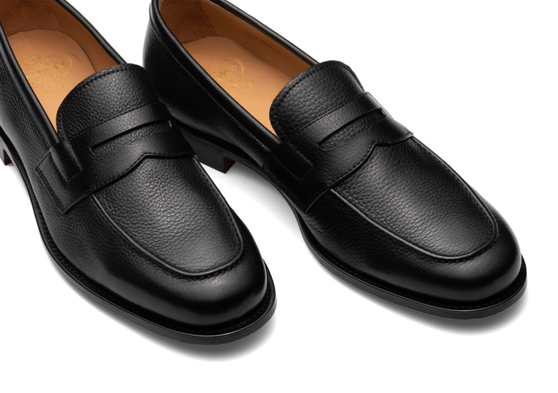 Heswall Soft Grain Calf Leather Loafer Black 4