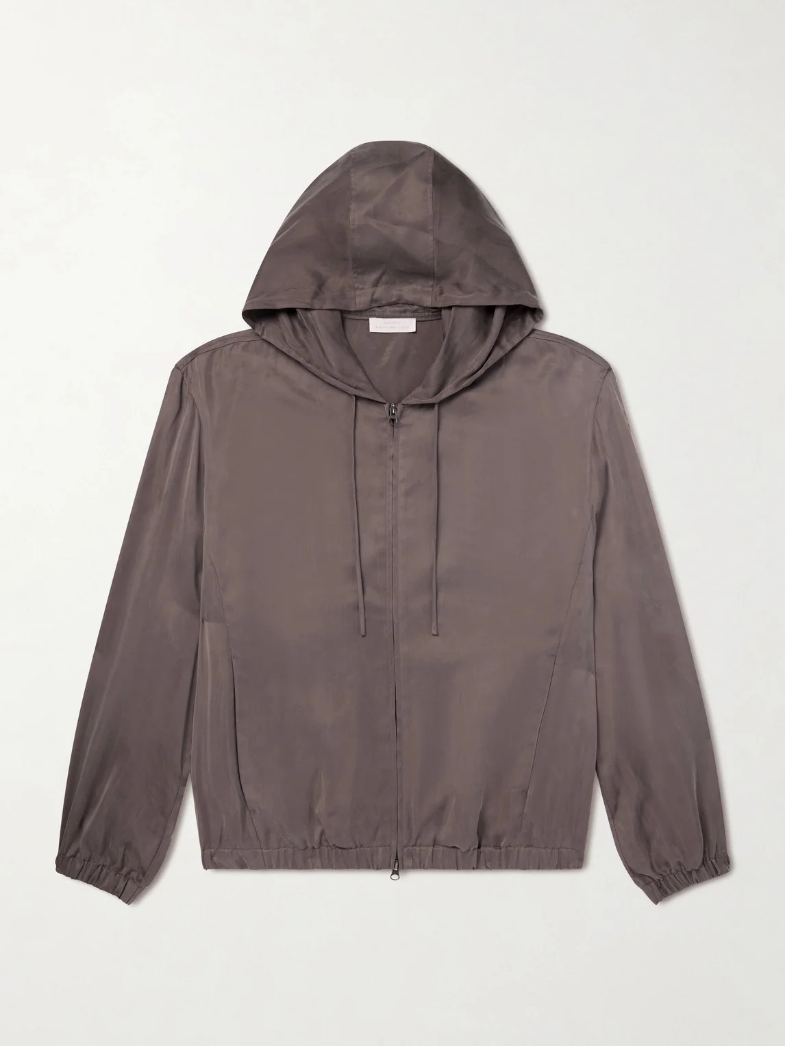 Satin Hooded Jacket - 1
