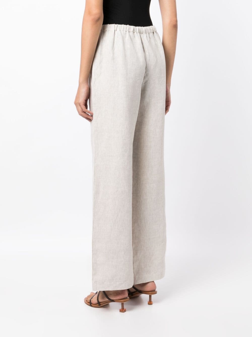 Olina straight-leg linen trousers - 4