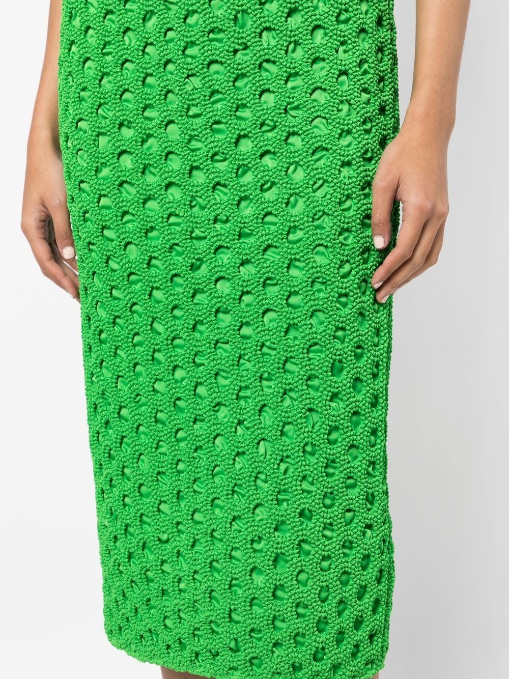 smocked high-waist pencil skirt - 5