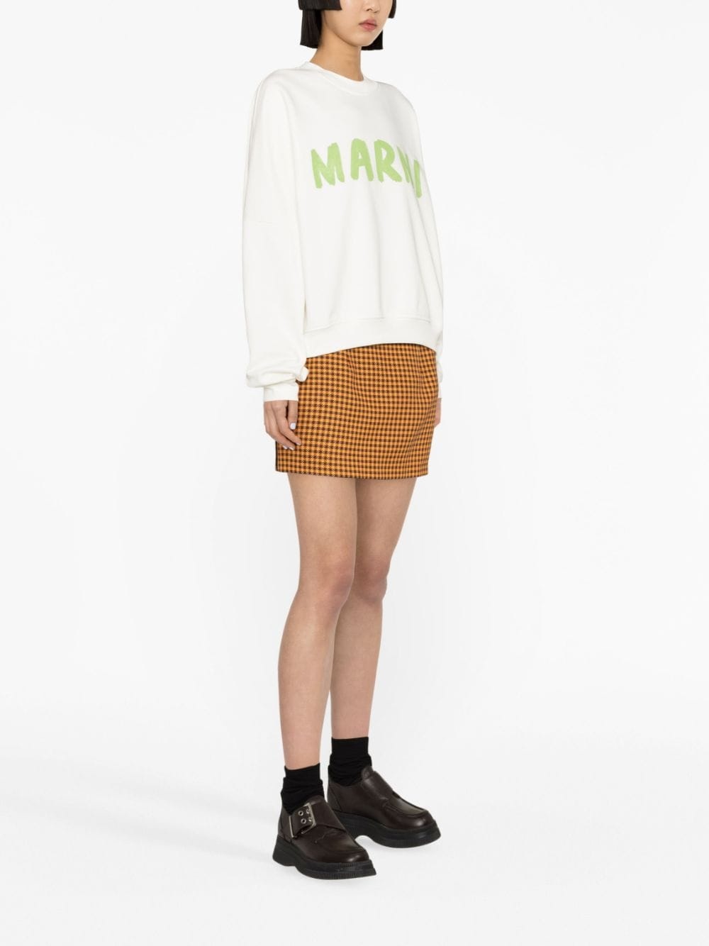 check pattern miniskirt - 3