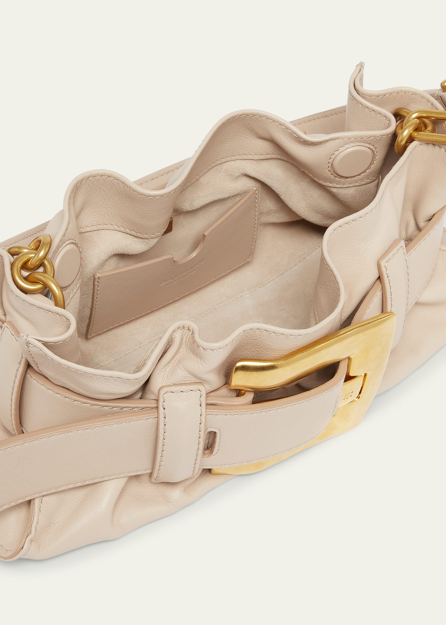 Anthem Mini Buckle Shoulder Bag in Calfskin Leather - 4