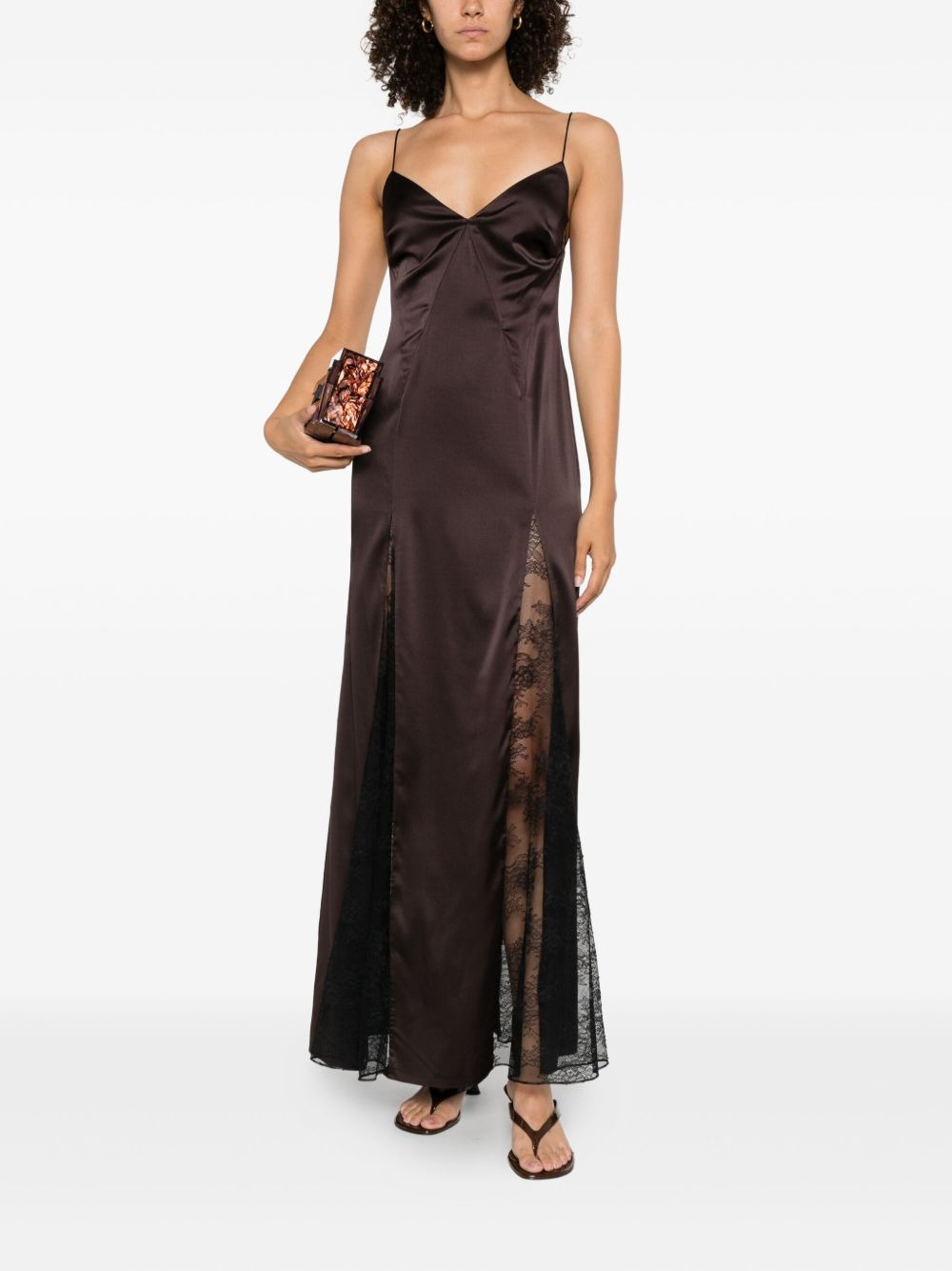 Trinity lace-insert maxi dress - 2