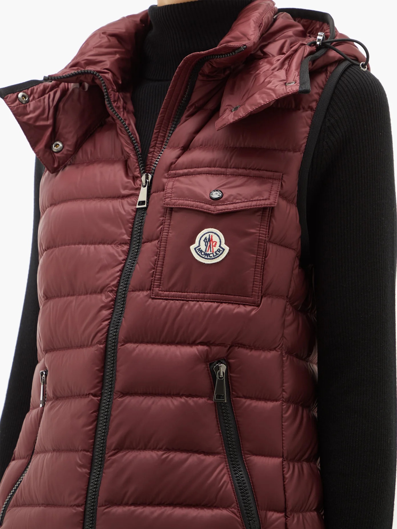 Glycine hooded quilted down gilet - 3