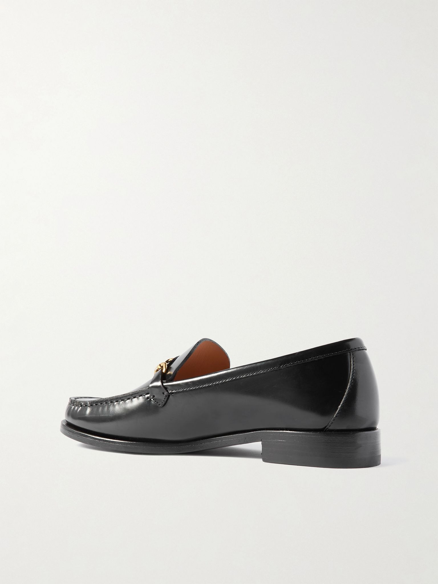 Embellished leather loafers Black - 3