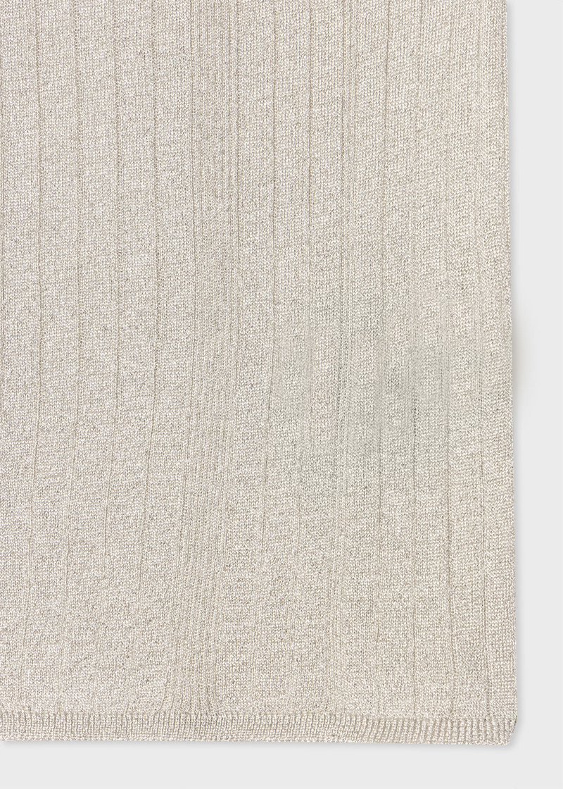 Paul Smith Silver Ribbed Knitted Vest outlook