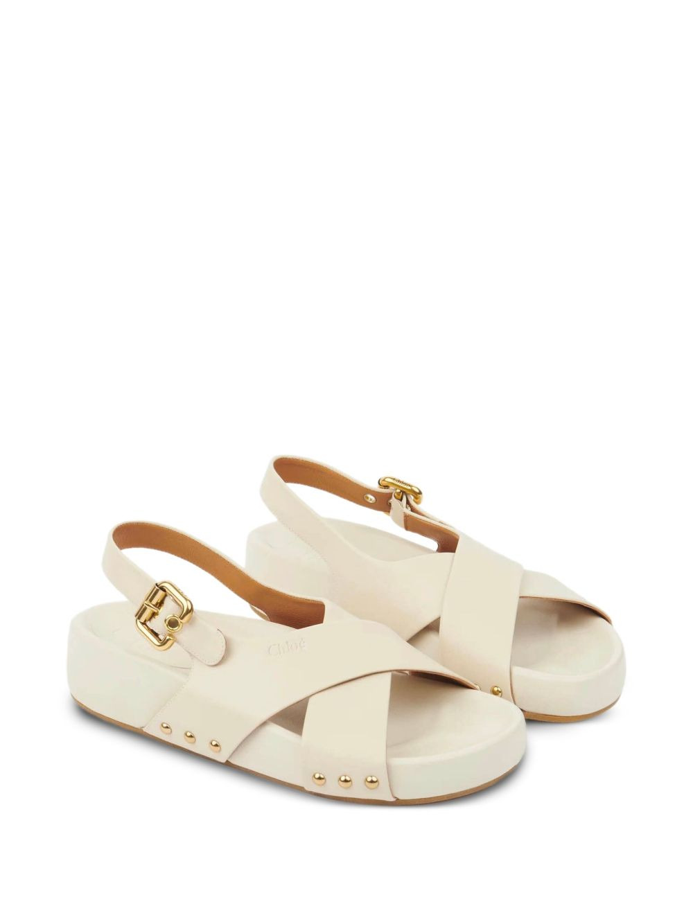Mae cross-strap studded sandals - 2