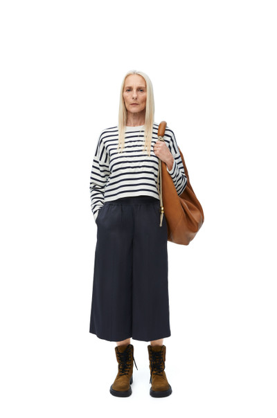 Loewe Cropped trousers in cotton and silk outlook